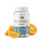 Calciu și Vitamina D3 Copii - Pentru Oase Sănătoase și Dinți Puternici -  Tehnologie SuperGelée Vita Ora - imagine 3