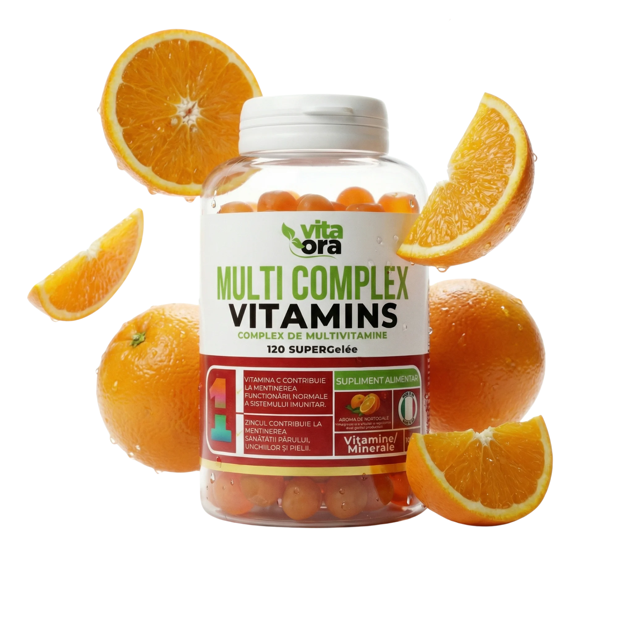 Complex Multivitamine Adulți - Sistem Imunitar Puternic, Energie și Vitalitate - Tehnologie SuperGelée Vita Ora 1 Cutie - Vita Ora - imagine 3