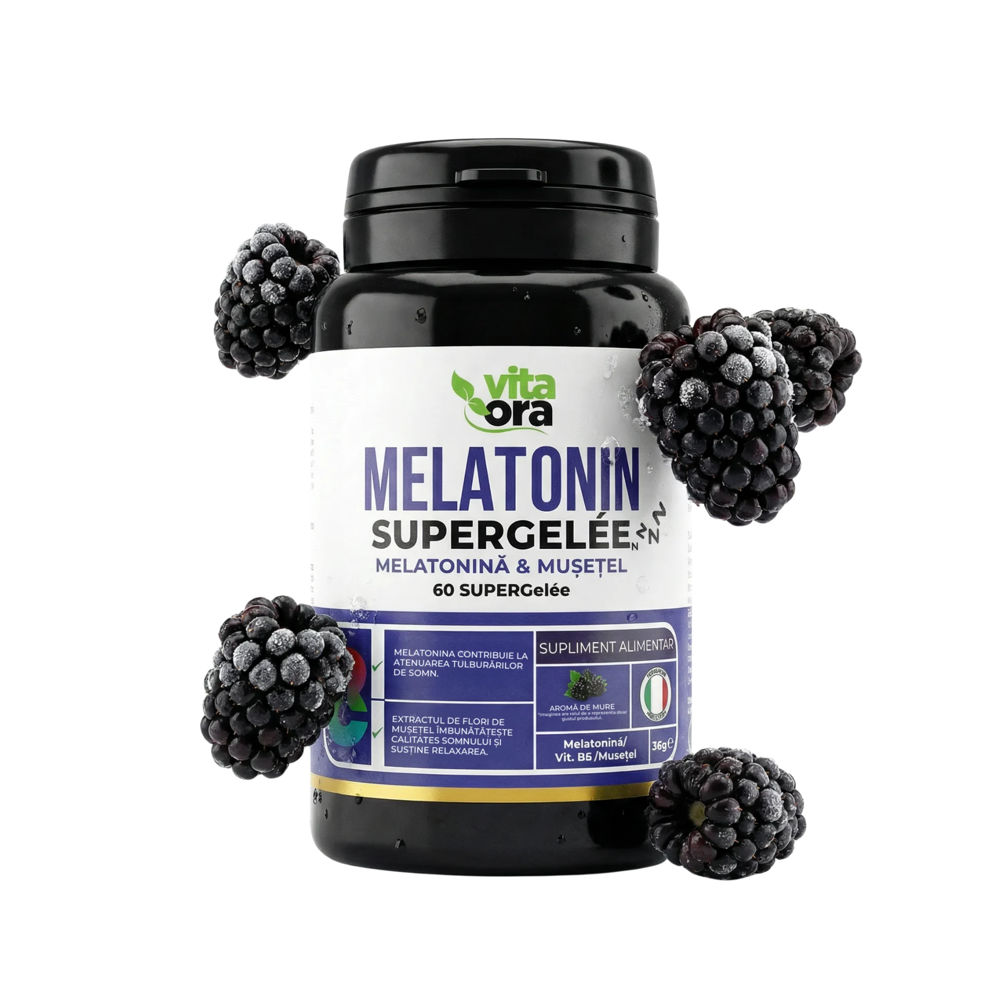 Supliment pentru un somn liniștit și odihnitor - Tehnologie SuperGelée Vita Ora 1 Cutie - Vita Ora - imagine 3