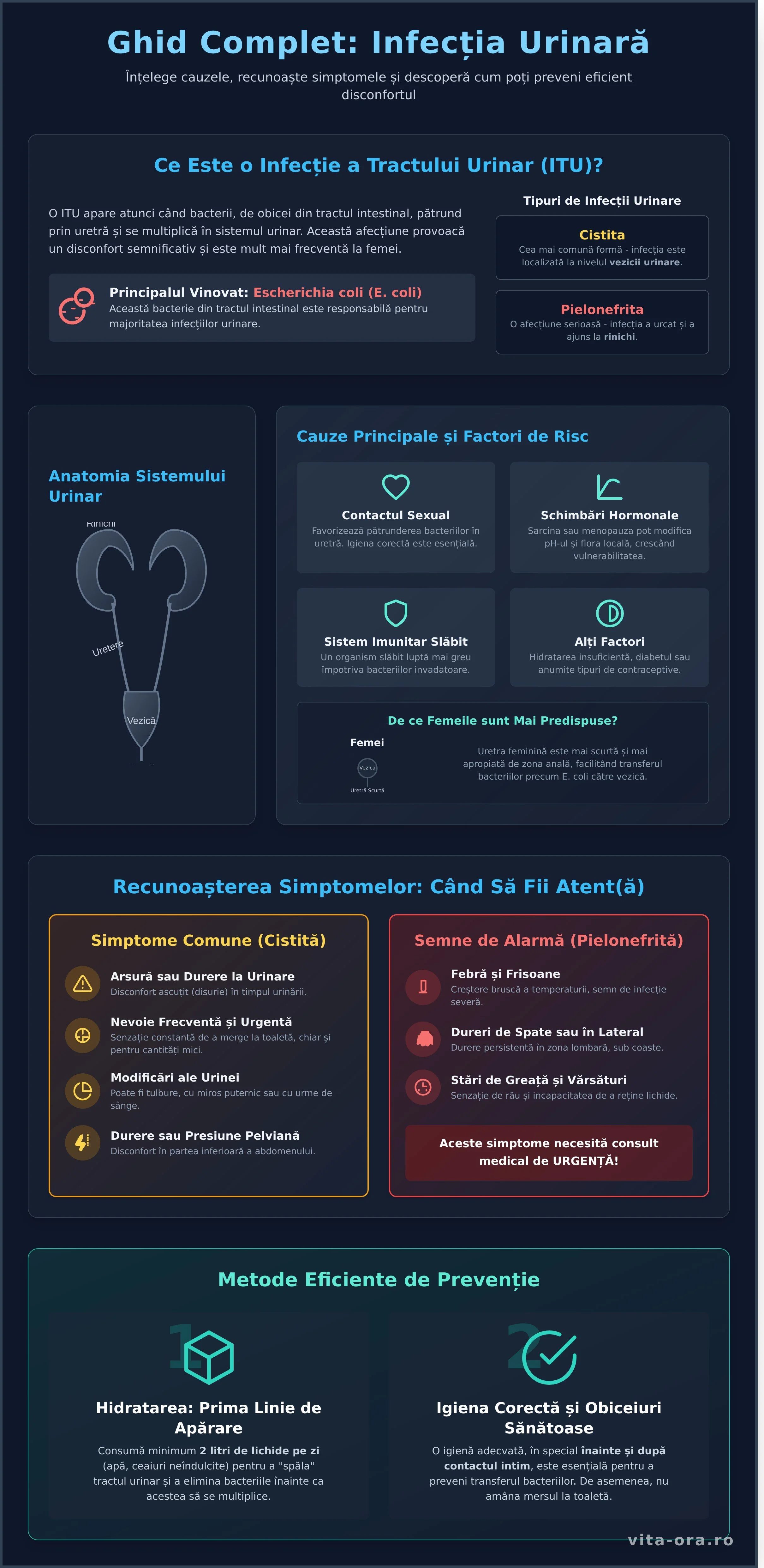 Infecție Urinară: Cauze, Simptome și Ghid Complet de Prevenție
