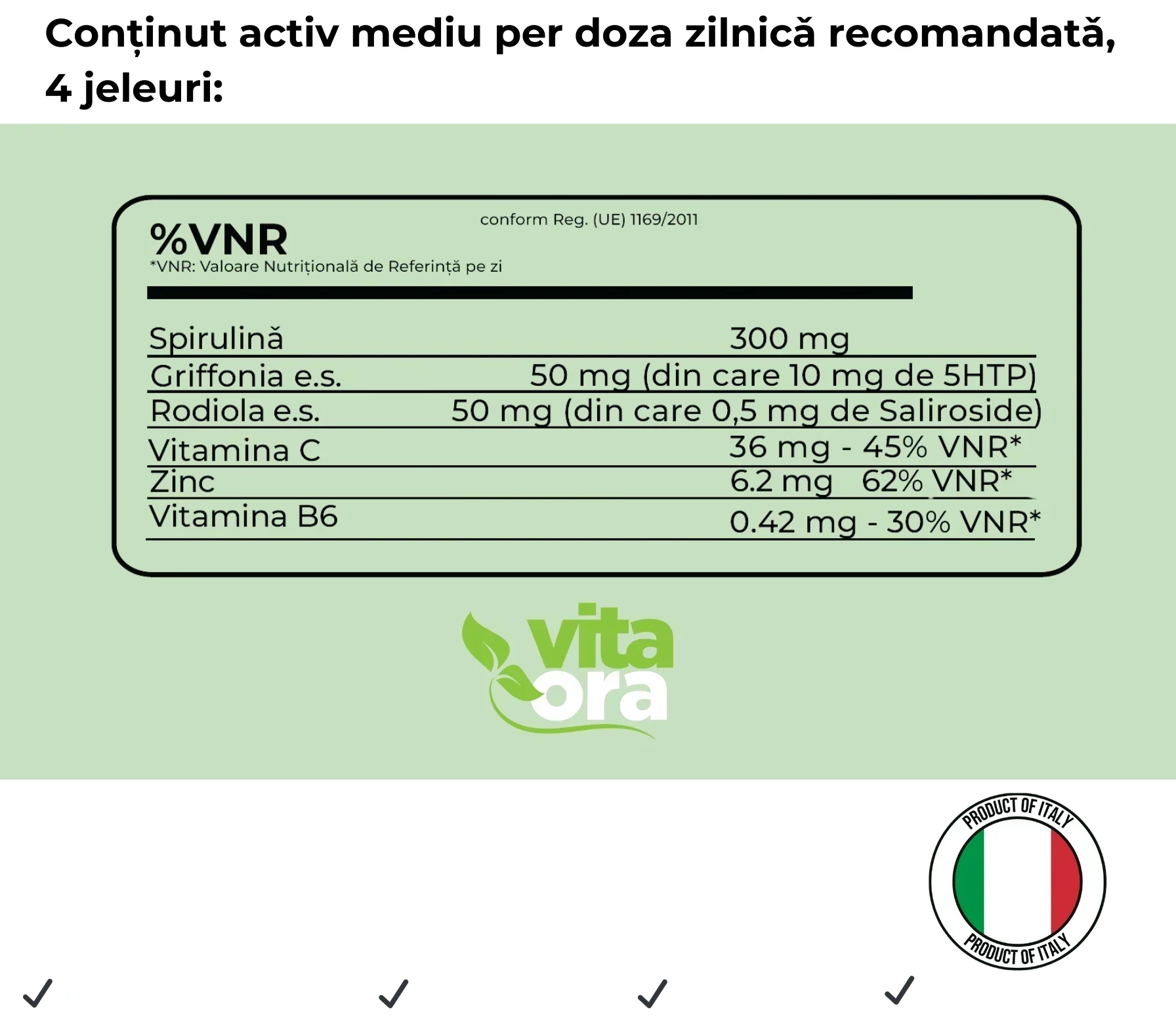 Spirulina Forte SUPERGelée - Suport pentru Energie și Stare de Bine - Tehnologie Supergelée, Vita Ora