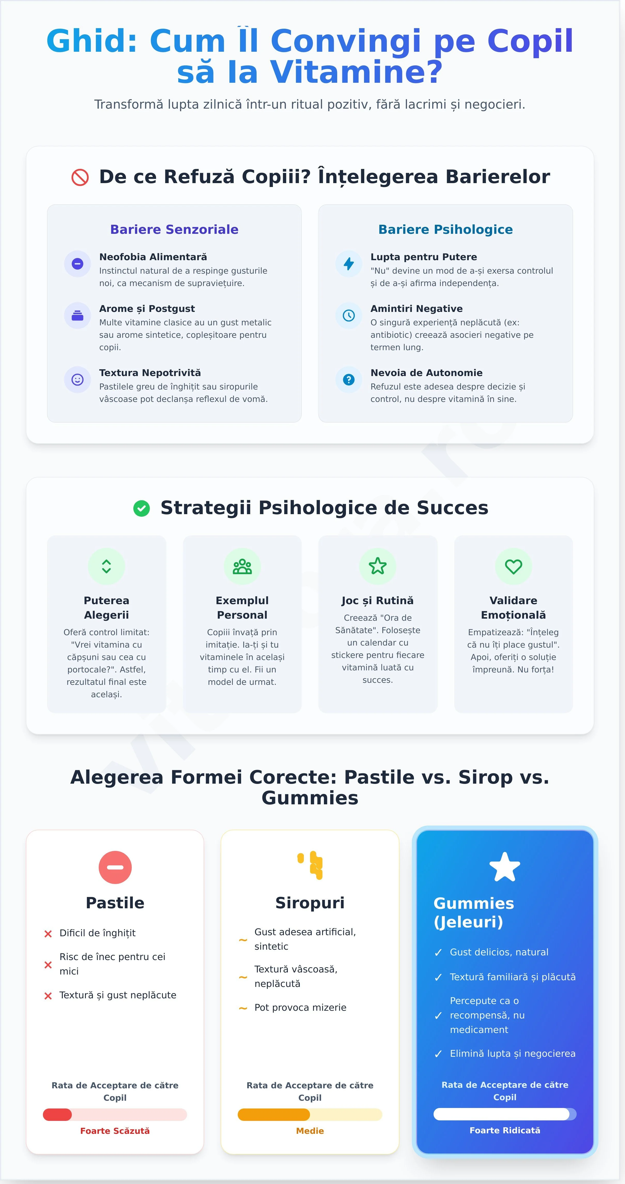 Cum să convingi copilul să ia vitamine: Ghid practic pentru părinți fără stres în 2026