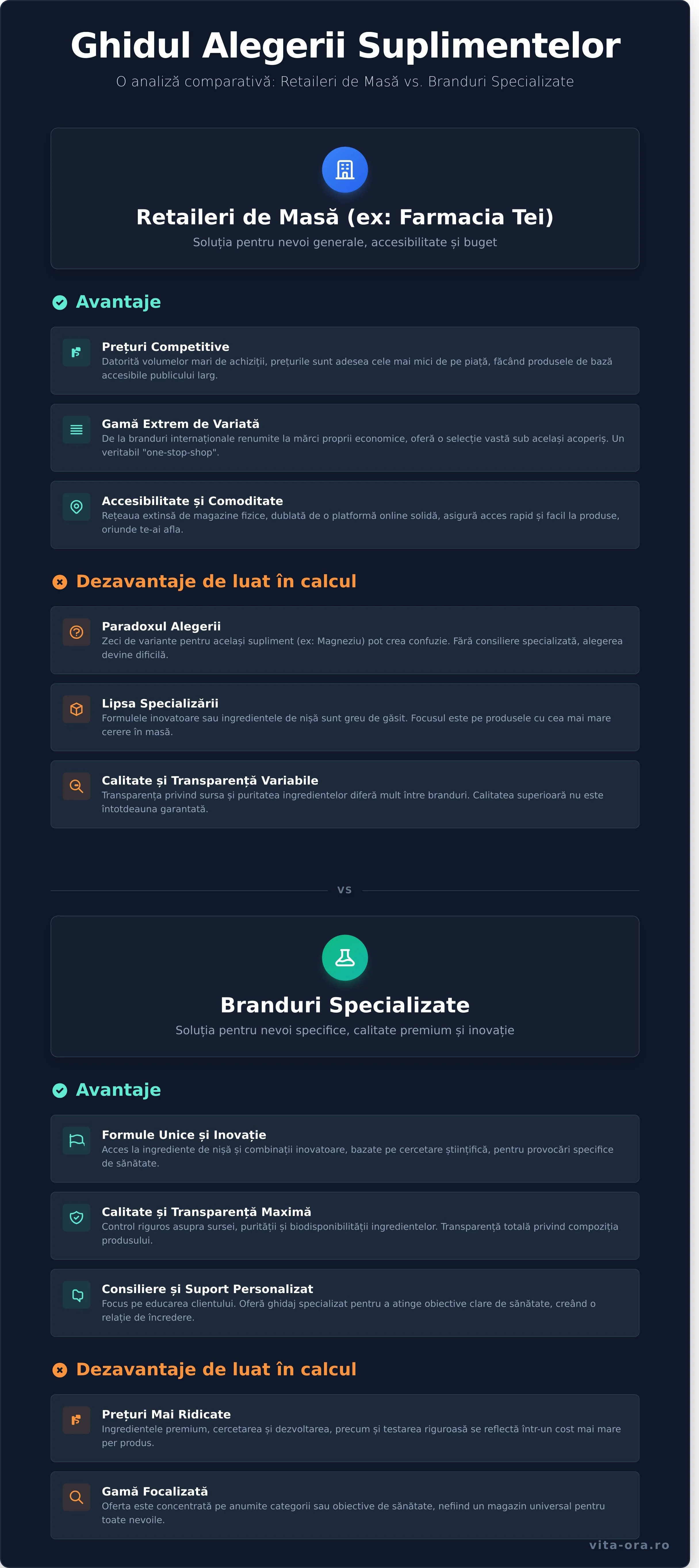 Farmacia Tei: Ghidul Cumpărătorului și Alternative Specializate pentru Suplimente