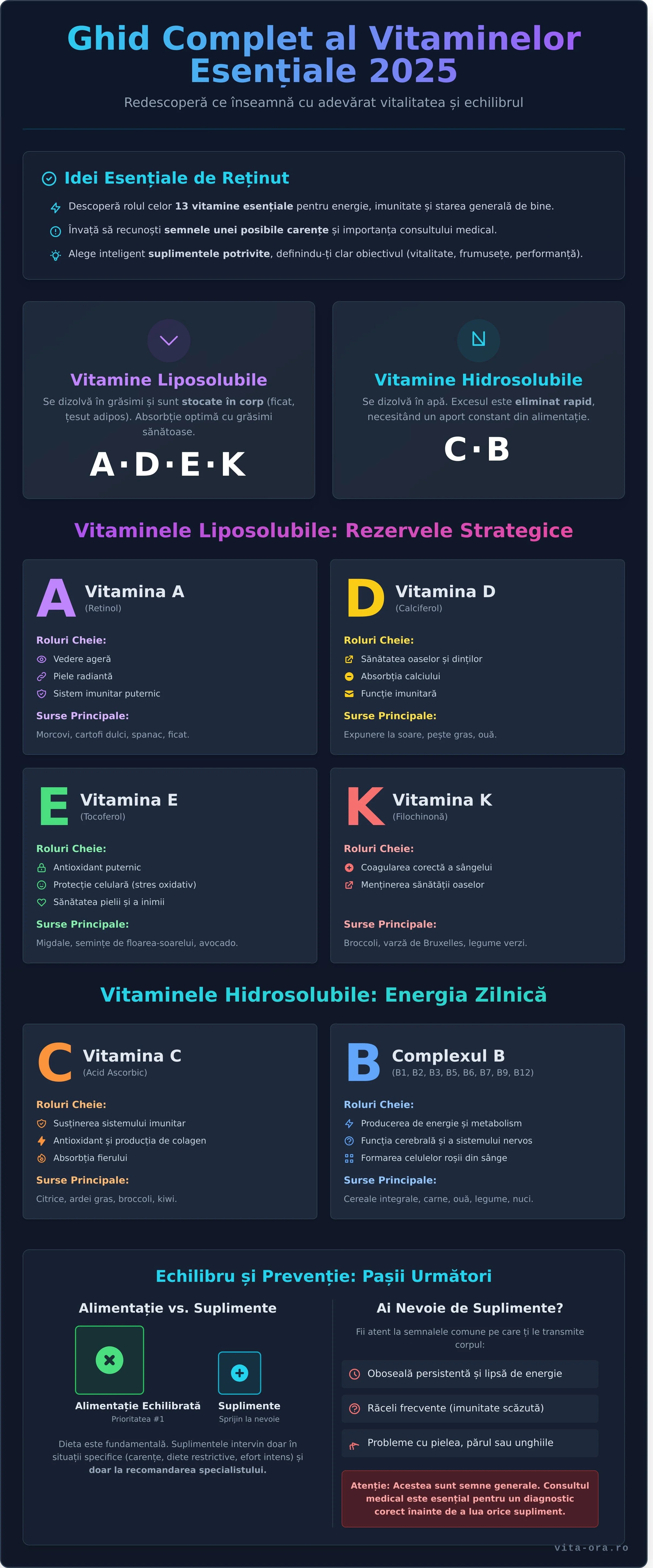 Vitamine: Ghidul Complet pentru Sănătate și Vitalitate în 2026