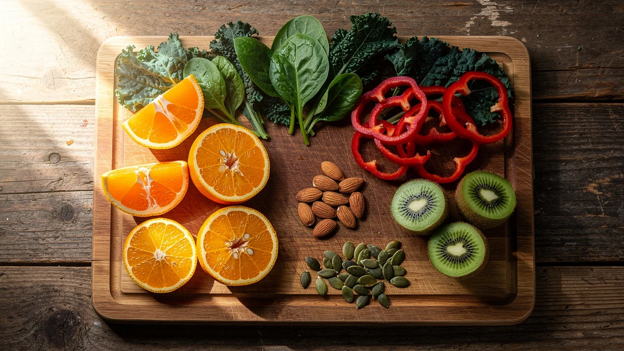 Alimente naturale bogate în zinc și vitamina C