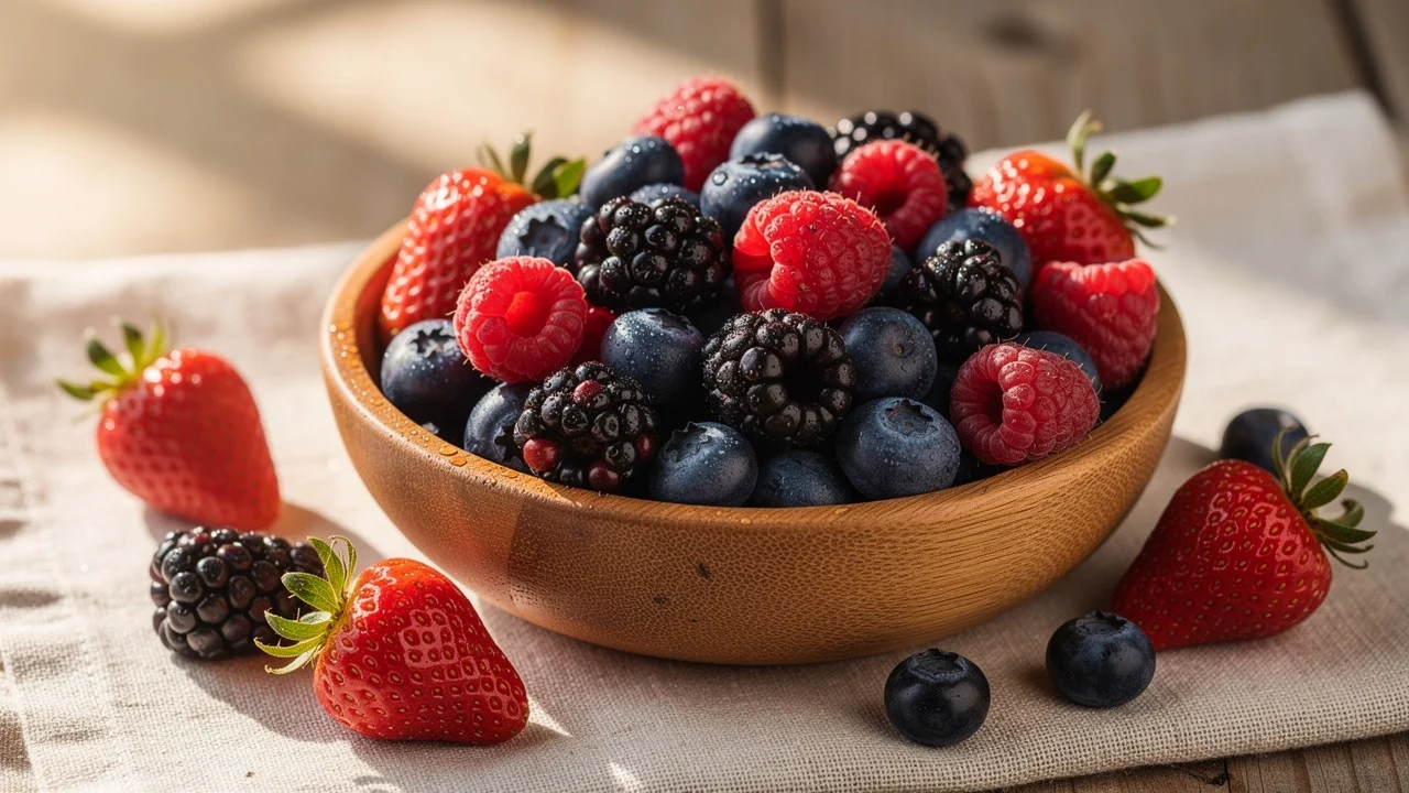 Fructe de pădure bogate în antioxidanți