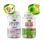 Pachet Digestie Sănătoasă • Flora Symbio Plus+ Prebiotice și Probiotice + Gastric Relief / Digestie Ușoară