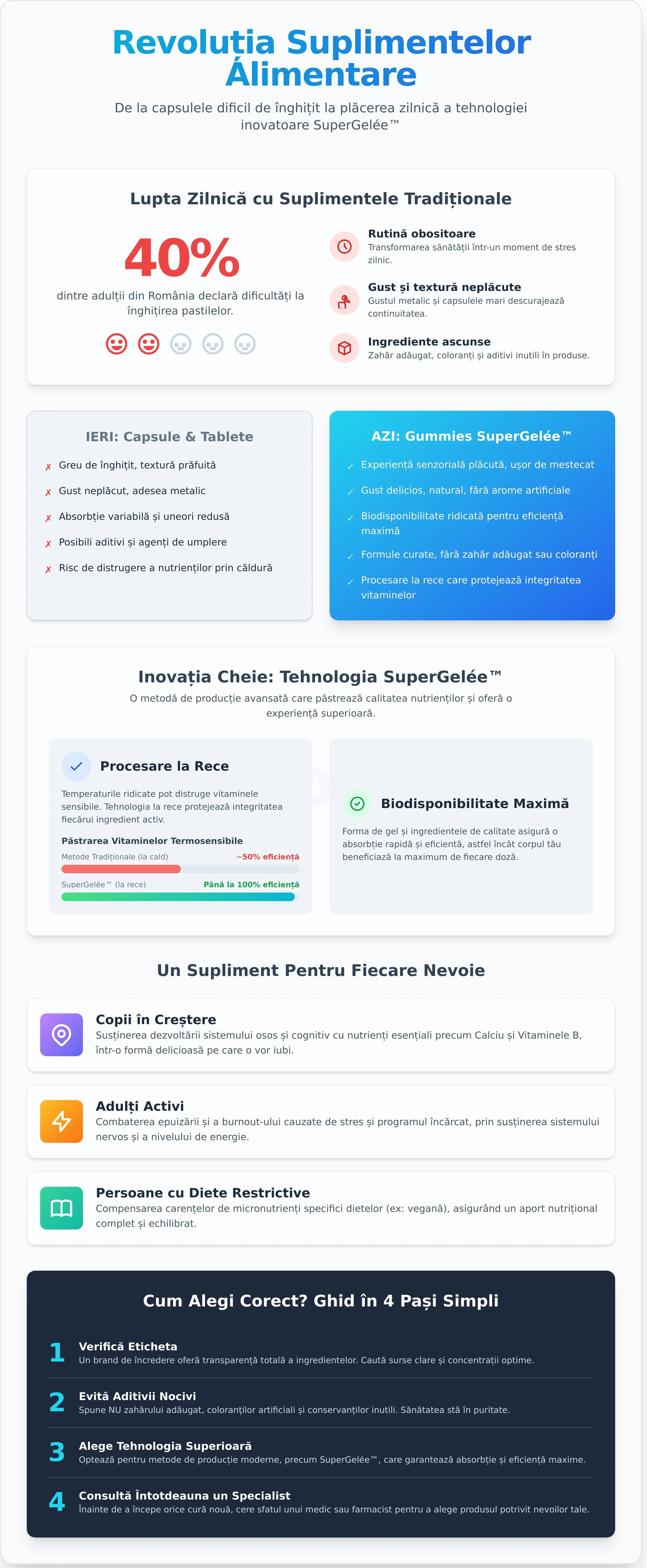 Supliment alimentar în 2026: Ghid complet pentru sănătate și vitalitate
