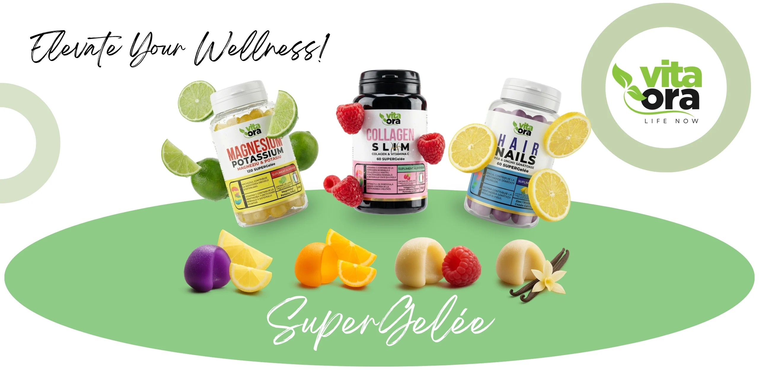 Acasă &bull; Vita Ora Primul brand romanesc cu gama completa Supergeleeunctionala dedicata adultilor si copiilor 2560 x 1280