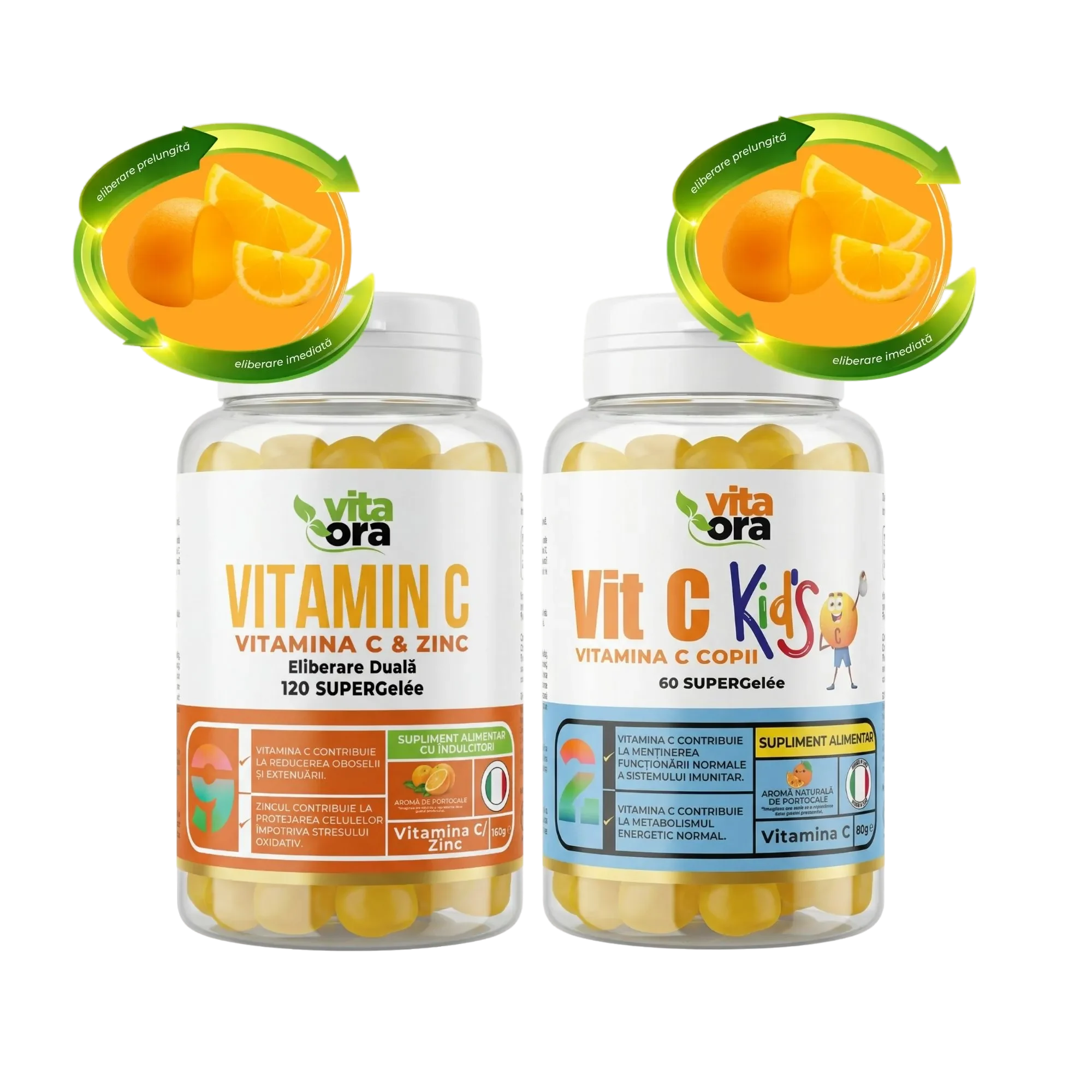 Acasă &bull; Vitamina C Kids Vitamina C Adulti Pachet Imunitate pentru toata familia1