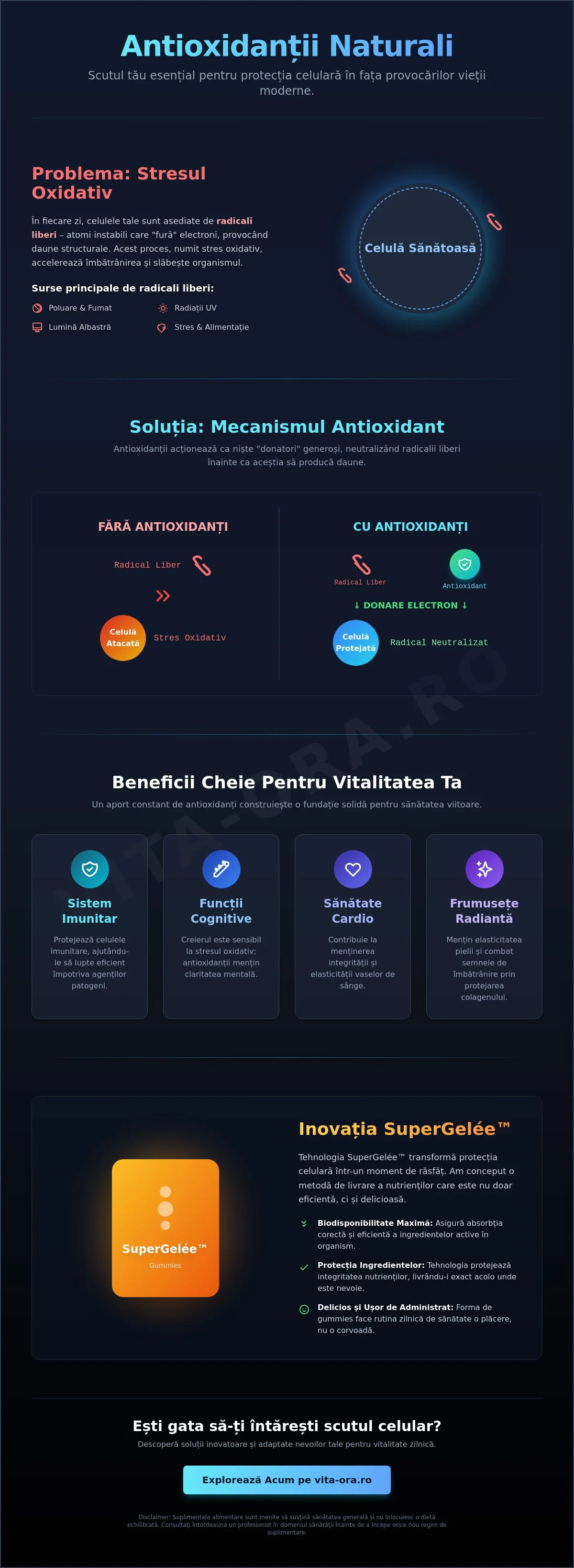 Antioxidanți naturali pentru protecție celulară: Ghidul tău pentru vitalitate în 2026